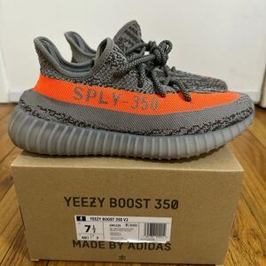Adidas Yeezy Boost 350 V2 in Gray and Orange
